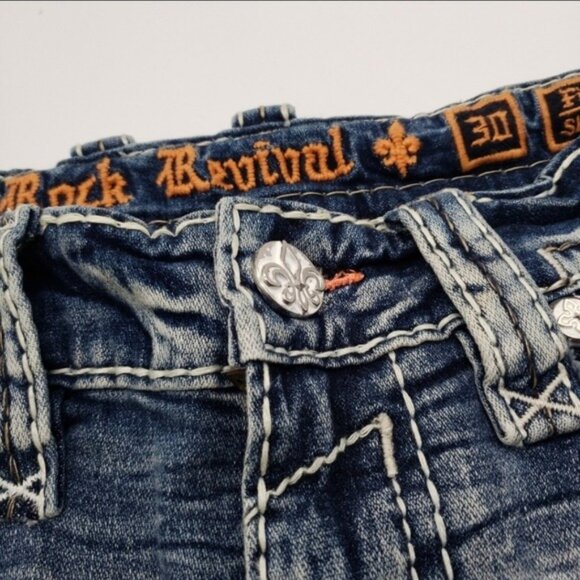 Rock Revival Men's Jeans "Fincher" Slim Boot - Picture 7 of 12